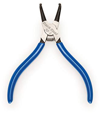 Park Tool RP-2 - Snap Ring (Circlip) Pliers - 1.3 mm Bent Internal Tool, Blue
