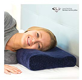 OEM Viskoelastisches Kissen aus Memory Foam Jevel Bedding mit Futter aus Samt, Blau