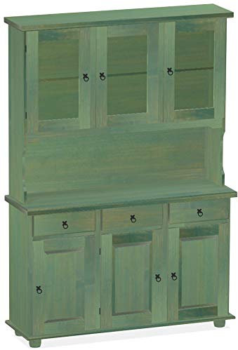 Highboard Bambus mintgruen Rio Classico Esszimmer Holz Pinie Massivholz Echtholz Farbe wählbar Brasilmöbel