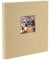 goldbuch 27 506 Bella Vista Fotoalbum mit Bildausschnitt Beige, Erinnerungsalbum im Format 30 x 31 cm, Foto Album 60 weiße Seiten mit Pergamin-Trennblättern, Fotobuch mit Leineneinband, Sandfarben