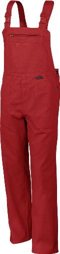 Qualitex Arbeits-Latzhose BW 270 - Größe: 56 - rot