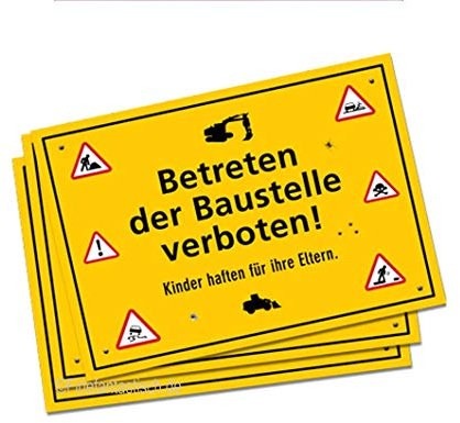 6 x Platzsets / Tischsets * Bauarbeiter / Baustelle * für Kinder Mottoparty // Baumeister Geburtstag Party Bob Geburtstagsparty Kindergeburtstag