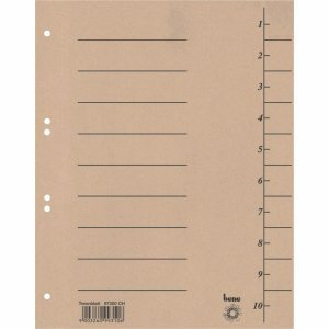 Bene Trennblätter A4 250g/qm chamois VE=100 Stück