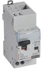 410715 Legrand Disjoncteur différentiel 25A type AC 30mA - DX³4500 1P+N