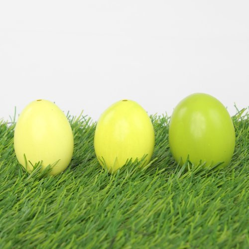 Ei Osterei, echte ausgeblasene Hühnereier für Osternest Ostern, 12er Box, sortiert in 3 verschiedenen Farbtönen, grün