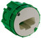 Boîte DCL applique murs pleins Ø54mm - Vert - Blm