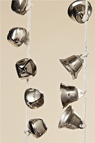 condecoro Girlande - Glöckchen/Schellen - Dekogirlande Tischdeko Winterdeko 2er Set