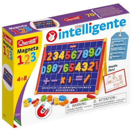 Quercetti - Magneta 123 Magnettafel Double-Face_Entry Level - Magnetspiel