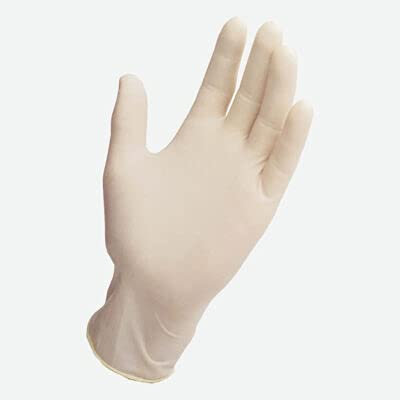 Guanti in Lattice Naturale per Tattoo Senza Polvere Colore Bianco 100 pz