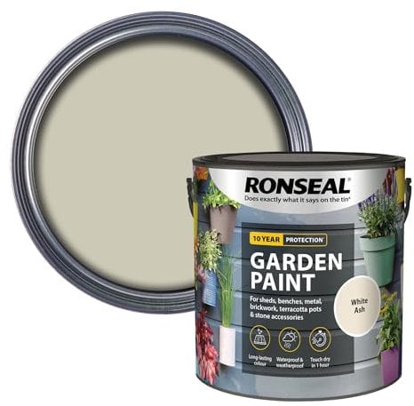 Ronseal RSLGPWA25L GPWA25L Garden Paint White Ash 2.5 Litre