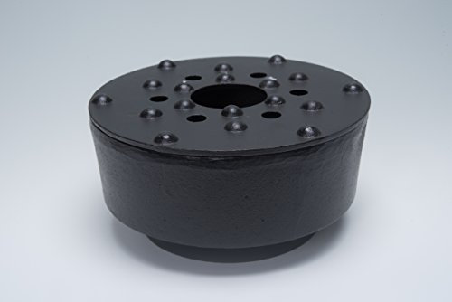 Stövchen/Teewärmer aus Gusseisen schwarz (15,4 cm)