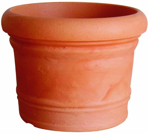 ProHome 34204 Pflanzkübel Turin, ø 80 cm Höhe: 60 cm, Kunststoff, zylindrisch, Farbe: terrakotta