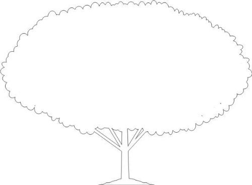 Sticker mural/sticker mural Blanc W370 Arbre Arbres mur de colle, 120 x 88 cm