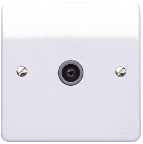 Mk K3551WHI 1-Gang Single Female TV