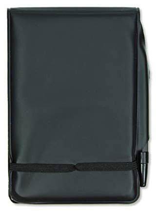 Silvine Elasticated Pocket Notebook with 160 Pages and Durable PVC Covers with Pen 191P
