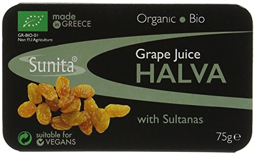 Sunita Organic Halva Grape Juice with Sultanas 75 g (Pack of 6)