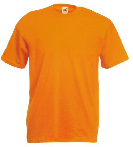 Fruit of the Loom Men's Short-Sleeved T-Shirt - Orange - Medium