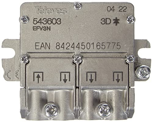 Televes 543603 - Mini Splitter 5 2400mhz easyf 3d 8,5/7,5db