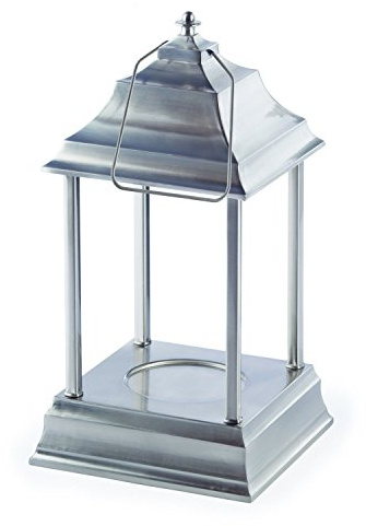 Candle Warmers Etc. Carriage Candle Warmer Lantern, Brushed Nickel