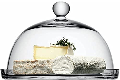 LSA International VI02 Plat avec cloche Vienna, diamètre 25/22,5 cm, hauteur 18 cm, transparent