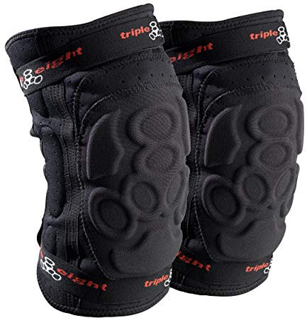 Triple Eight New York Triple 8 ExoSkin Knee Pad Large Knee Pad - Black, Large