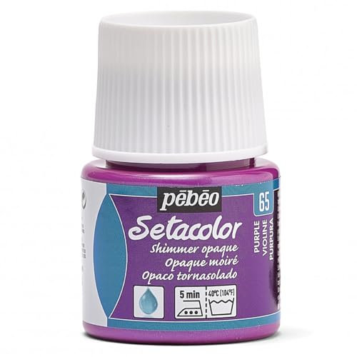 PEBEO Setacolor - Pintura para Telas (45 ml, Opaca tornasolada), Color púrpura