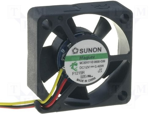 Sunon Lüfter 30x30x10mm MF30101V2-G99 DC 12V 8600 U/min 20dBA Vapolager 3 Litzen