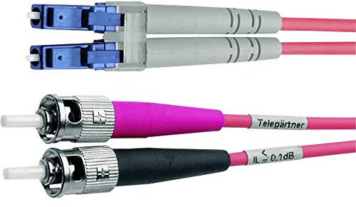 Telegärtner l00890 a0040 1 m ST LC LWL-Kabel – Glasfaserkabel von (ST, LC, 9 µm, 125 Mikrometer, männlich/männlich, 1 m)