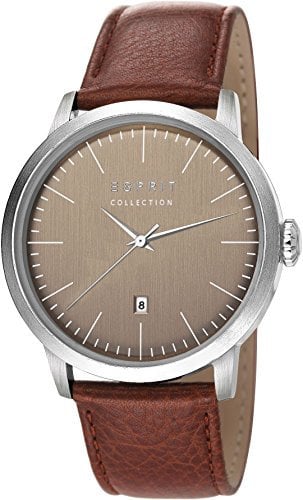 Esprit Herren-Armbanduhr Soter Analog Quarz Leder EL102131F02