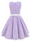 BlackButterfly Bambini Abito Vintage a Pois Anni '50 Audrey (A Pois - Viola, 9-10 Anni)