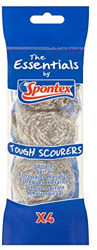 Spontex Essentials Tough Scourer 4pk