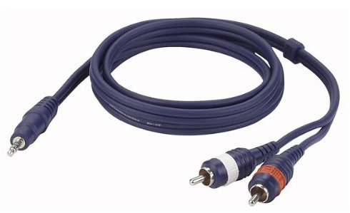 DAP Audio Stereo Mini Jack to 2 RCA Connector 150cm