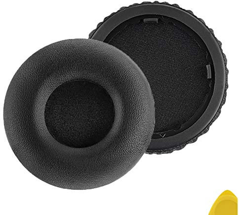 Geekria QuickFit Ersatz-Ohrpolster für Beats Solo Wireless (Solo Bluetooth) Kopfhörer-Ohrpolster, Headset-Ohrpolster, Ohrmuscheln-Abdeckung, Reparaturteile (Schwarz)