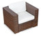 XINRO (1er Premium Lounge Sessel - Lounge Sofa Gartenmöbel günstig Loungesofa Polyrattan XXL Rattan Sessel - In/Outdoor - handgeflochten - mit Kissen - braun