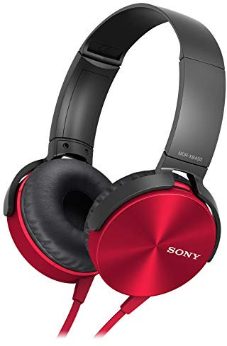Sony MDR-XB450AP Extra Bass Headphone Red