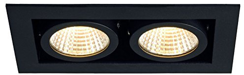 SLV LED Einbau-Strahler KADUX, Dreh- und Schwenkbar | Dimmbare Deckenleuchten, Beleuchtung Innen | Spots, Fluter, Deckenstrahler, Decken-Lampen, Einbau-Leuchten | 2-Flammig