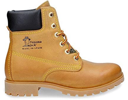 Panama Jack Panama 03 B1, Zapatos de Cordones Brogue Mujer, Amarillo (Vintage Napa), 41