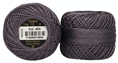 ANCHOR Pearl Yarn, Thickness: 8, Packaging: 10G, Running Length: 82M schiefer Embroidery Threads