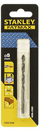 STANLEY Broca HSS-CNC con punta piloto ø 5mm
