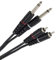 Plugger Câble Bretelle RCA mâle/Jack mâle mono 3 m Noir