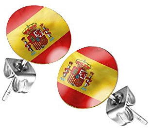 Taffstyle Fanartikel Ohrringe für Fußball WM & EM - Spanien
