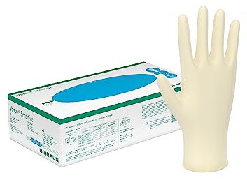 Vasco Sensitive I Unsteriler, puderfreier Untersuchungshandschuh aus Naturlatex I 100er Größe S