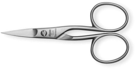 Nippes Solingen Nail Scissors for Manicure/Pedicure, Stainless Steel, 9 cm Length, for Finger and toenails, Nail Scissors from Solingen, Made in Germany 124R