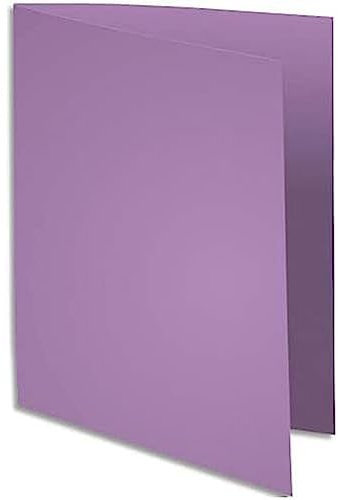 EXACOMPTA Paquet de 100 chemises Super 250 en carte 210 g, coloris lilas