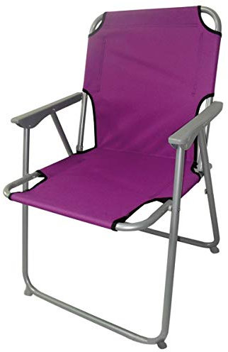 Garten Camping Sessel Oxford Metallrahmen Ø 18mm Maß: 57x54x75cm lila