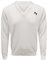 V Neck Bowling White Jumper Bowls Sweater Lawn Top Bowl Full Sleeve