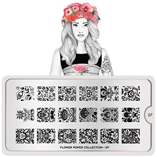 MoYou-London Schablone Flower Power Collection 07