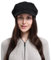 La vogue Damen Baretmütze Newsboy Cabbie - schwarz -