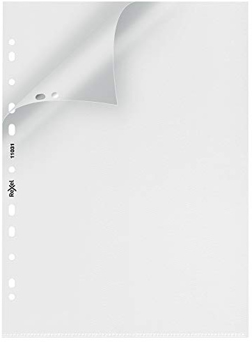 Rexel Nyrex Premium A4 Punched Pockets, Top & Left Opening, Embossed, Pack of 25, 11031