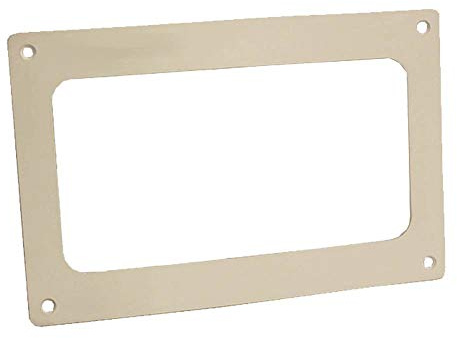 Kair Wall Plate 180mm x 90mm for Rectangular Ducting | Square cover with 4 x screw holes and open socket, Socket Dimensions W: 187mm and H: 100mm L: 1.5mm